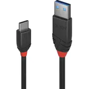 Lindy Usb-A  Usb-C Usb Kabelis. melns 36914 Kabel Usb Usb-A Usb-C Czarny
