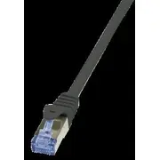Logilink Patch Cable. kat. 6A. S/Ftp. melns ekranējums Pimf. tapas piešķiršana 11. vara kodols. Cq3123S Cat. m. black shielded Awg pin assignment copper core.