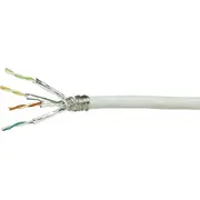 Logilink tīkla instalācijas kabelis S Ftp Cat6. Pvc. balts. 100M Netzwerk Verlegekabel S/Ftp weiß.