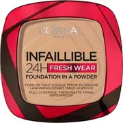 Loreal Paris Infaillible 24H Fresh Wear Foundation In A Powder ilgnoturīgs sejas tonālais krēms pūderā 140 Golden Beige 9G LorealInfaillible do twarzy pudrze