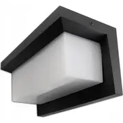 Lvt sienas lampa Lagos 7925 dārza Ip54 1X12W Led 4000K 840Lm ar kustības sensoru melns/balts Kinkiet kinkiet ogrodowa czujnikiem ruchu