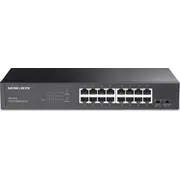 Mercusys Switch Ms116Gs bez ventilatora switch 16Xgbe. fanless