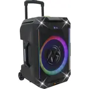N -Gear Flash 1540 Karaoke skaļrunis 15 Woofer Bluetooth Led Lichtshow ieskaitot draadlose mikrofonus N-Gear The Speaker Incl. Draadloze Microfoons
