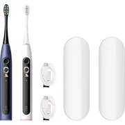 Oclean X Lite S Duo Elektrisko zobu birstes komplekts diviem. zils un pelēks Set electric toothbrushes for two. blue and gray