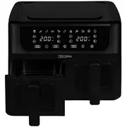 Overmax Zeegma Knapper Dual gaisa fritieris melns Frytkownica czarny