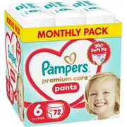 Pampers Autiņbiksītes Premium Care 6. 13-17 kg. 72 gab. Pieluchomajtki szt.