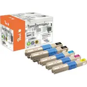 Persiku tonera komplekts Cmyk rezerves 44469803 Pt616 Toner Peach Zestaw Zamiennik
