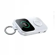 Powerbank Joyroom Jr-W19 5000 mAh ar bezvadu uzlādi pulkstenim 5 W balts Bezprzewodowym zegarka