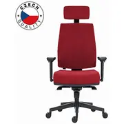 Powerton biroja krēsls Jana ergonomisks krēsls. sarkans Biurowe Ergonomiczny fotel biurowy Jana. Czerwony