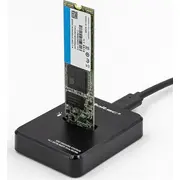 Qoltec dokstacija M.2 Sata Pcie Ngff Nvme Usb 3.1 Ssd 50313 Stacja