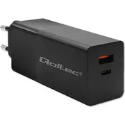 Qoltec lādētājs Gan Power Pro 1Xusb-C 1Xusb 100W 5-20V 1.5-5A Pd melns Czarna