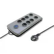 Qoltec Swift strāvas sloksne. 8 ligzdas. 2.5 m pelēka 50162 Listwa gniazd szara