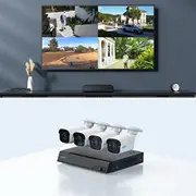 Reolink Super Hd drošības kameru sistēma Nvs8-5Mb4 Bullet 5/4 Mp f 4.0 mm fiksēts F 2.0 jauda pār Ethernet Poe Ip67 H.265 Micro Sd. Max. 256 Gb Security Camera System f4.0mm fixed F2.0 Power over 256Gb