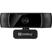 Sandberg Usb tīmekļa kamera Autofokusa Dualmic Kamera internetowa Webcam Autofocus