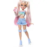 Mattel Dream Besties Malibu lelle Bārbija uz skrituļslidām Jfx96 Lalka Barbie na wrotkach