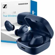 Sennheiser bezvadu austiņas. akcentum patiess-wireless. zils. augstas veiktspējas vadītājs. 28 stundas Wireless Earbuds. Accentum True-Wireless. Blue. High Performance Driver. Hours