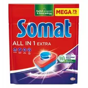 Somat All in 1 Extra Trauku mazgājamās mašīnas tabletes 75 gab Tabletki do zmywarki szt