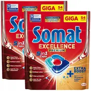 Somat Trauku Mazgājamās Mašīnas Vārzi Premium 5In1 Dishwasher Caps 54Pcs