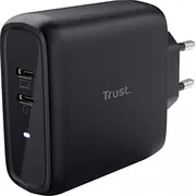 Trust nabíječka Maxo lādētājs. 2X Usb-C. melns 65W.
