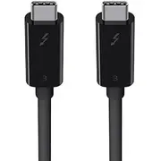 Usb Belkin Usb-C Cable-Usb-C 0.8 m melns F2Cd084Bt0.5Mbk Kabel Czarny