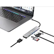 Usb centrmezgls Aprīkot Dock Usb-C-Hdmi. Usb3.0. 100W Pd. Sd/Tf Schwarz Hub Equip Usb-C-Hdmi.3X Pd.sd/Tf schwarz