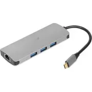 Usb centrmezgls iBOX Usb/Lan/Hdmi Hub Iuh3Rj4K