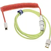 Usb kabelis Ducky Premicord Strawberry Frog Spiralkabel. Type C auf A 1.8M Kabel Typ