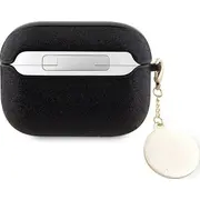 Uzminiet. uzminiet airpods pro 2 vāks melns/melns fiksēts mirdzuma sirds dimanta šarms Guess Guap2Pgehcdk Airpods Pro cover czarny/black Fixed Glitter Heart Diamond Charm