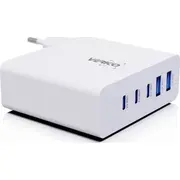 Verico Ladegerät Mojo Gan Pd lādētājs. Usb-A un Usb-C Wh mazumtirdzniecība 140W Pd. 5-Port retail