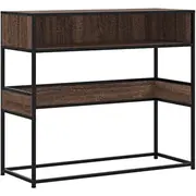 vidaXL konsoles galds brūns ozols 90X35X80 cm Stolik konsolowy.