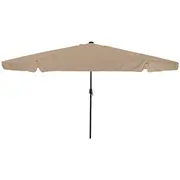 vidaXL lietussargi un saulessargi Taupe Polyester Large Parasole Poliester