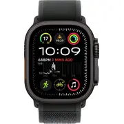 Viedpulkstenis Apple Watch Ultra mobilais melns titāna korpuss Trail Loop M/L. Mx4V3 Smartwatch Gps Cellular 49Mm Black Titanium Case M/L Czarny