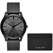 Vīriešu pulkstenis kāršu maciņš Michael Kors Mk1085Set Box Zegarek Etui na karty