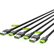 Zaļās šūnas Usb-A  Usb-C Usb Kabelis melns Kabgcset03 Kabel Usb Green Cell Usb-A Usb-C Czarny