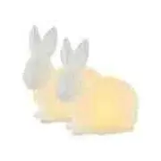 Ziemassvētku rotājums Konstsmide Sirius Home Elin Rabbit Gaismas dekorācijas figūra. Balts. Vasks. 2 lampas. Led. Baterija Dekoracja Light decoration figure. White. Wax. lamps. Battery