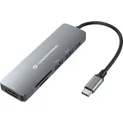Adapter Av Conceptronic Dock Usb-C-Hdmi,Usb3.0/2.0,Sd/Tf,100Wpd0.12Mgr  Donn11G 4015867230879