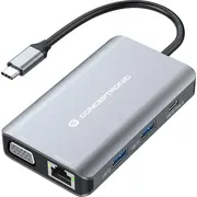 Adapter Av Conceptronic Dock Usb-C-Hdmi,Vga,Gbe,3Xusb3.0,100Wpd0.25Mgr  Donn21G 4015867231272