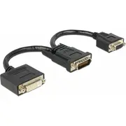 Adapter Av Delock Dms-59 - Dvi-I  Vga Black 65555 4043619655557