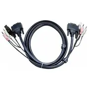 Aten Kable Kvm, 3M, Black 2L-7D03U  4710423774865