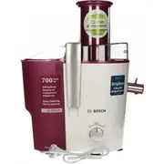 Bosch Mes25C0 juice maker Centrifugal juicer 700 W Cherry Fruit, Transparent, White  4242002812090 Hkbossomes25C00