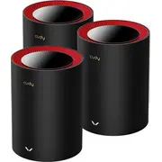 Cudy M3000 3-Pack Dual-Band 2.4 Ghz / 5 Wi-Fi 6 802.11Ax Black, Red 1 Internal  M30003-Pack 6971690792961