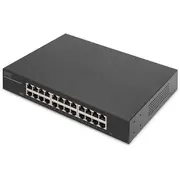 Digitus  24-Port Gigabit, 19 unmanaged Black Dn-80113-2 4016032498506