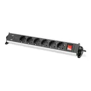 Digitus  Office Power Strip Da-70624 Silver/Black 4016032487012
