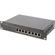 Digitus  8-Port Gigabit 80W Poe Managed Black Dn-95331 4016032464365