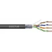 Digitus Kabel teleinformatyczny F/Utp kat.6 Pe Awg 23/1 szpula Black zewnętrzny żelowany Dk-Tp622 /305M/  5907772595091