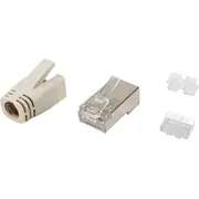 Equip 121182 wtyczka Rj-45 Stal nierdzewna, Przezroczysty, White  4015867233917