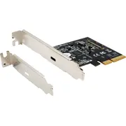 Exsys Io Pcie3.0 x4 1Xtype-C Usb 3.2 Gen2X2 Ex-12011 Lp w tym niskoprofilowa płyta slotowa  4718359120114