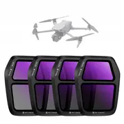 Filtr Kf Zestaw Filtrów Graych Gray Nd 4W1 Nd8 Nd16 Nd32 Nd64 do Dji Air 3S / Sku.2339  Sb9343 6942052547925