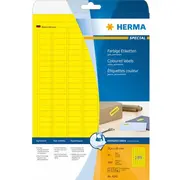 Herma Etykiety samoprzylepne 4243, A4, 25.4 x 10 mm, papier matowy żółty, 3780 szt 4243  4008705042437
