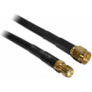 Kabel Delock Antenowy F 2M Black 88443  4043619884438